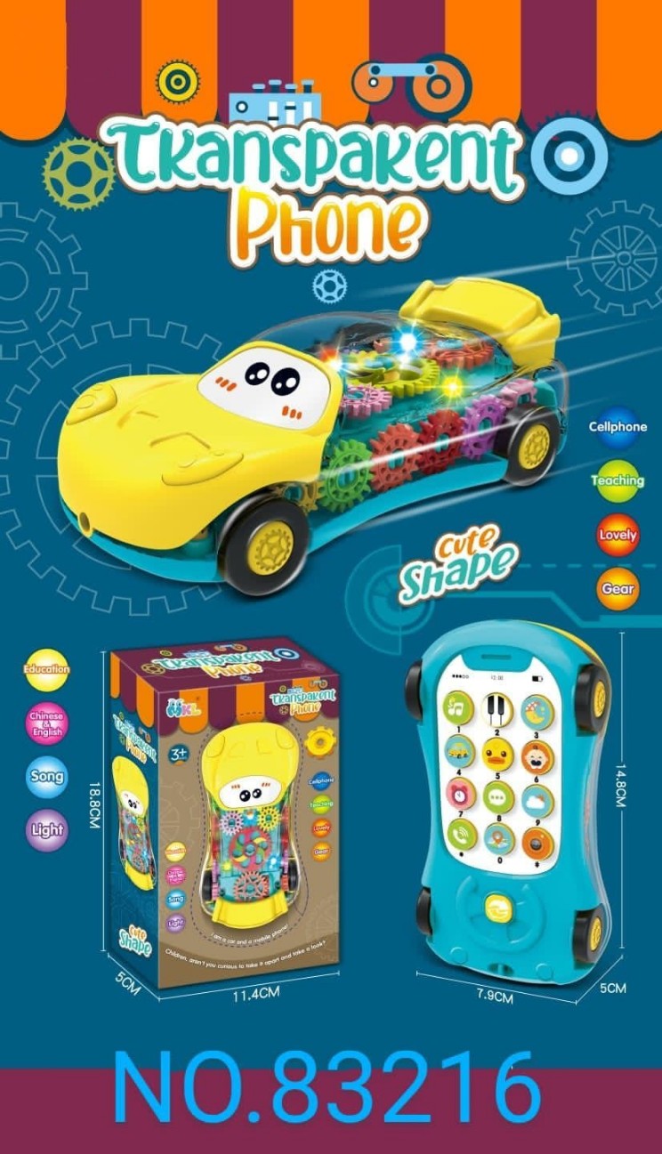 TRANSPARENT PHONE CAR TOY