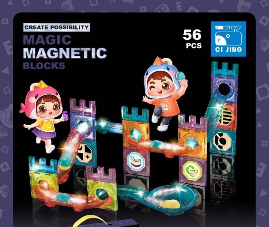56 PCS MAGNETIC BLOCKS