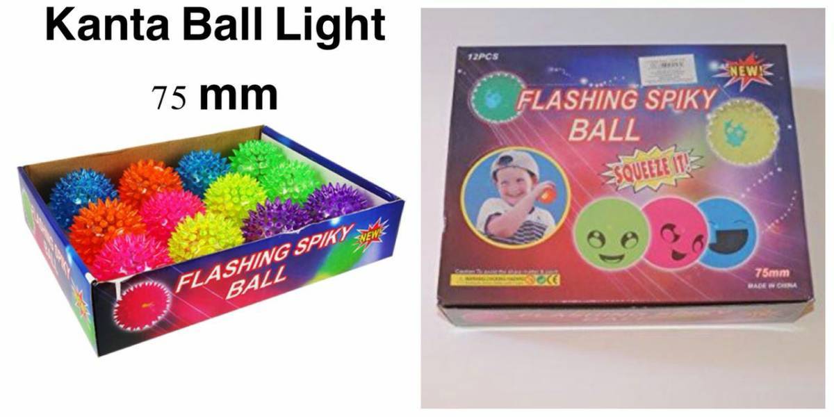 Pulsating Prickle Orb: The Flashing Spiky Ball (12 PCS box)