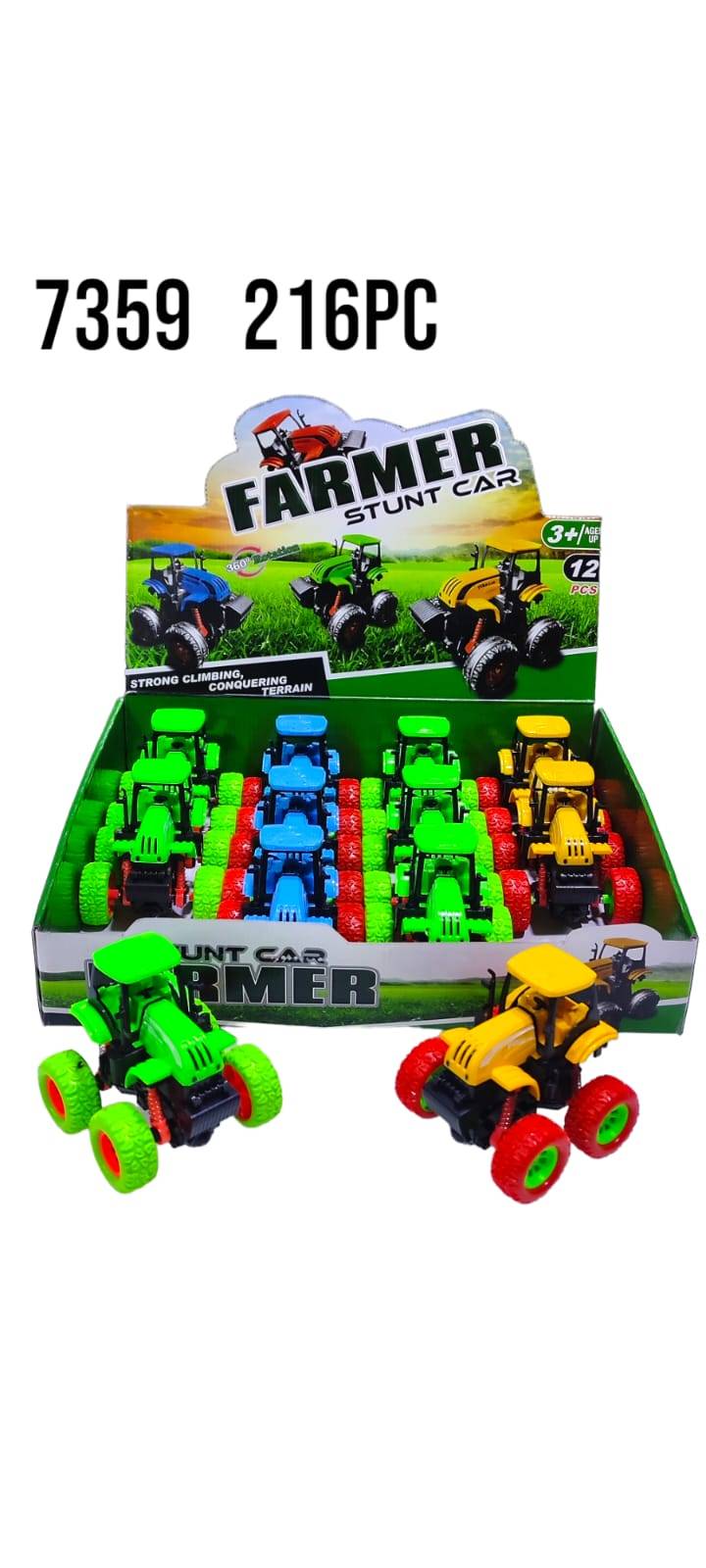 *"Farmyard Thrills: 12-Piece Stunt Racer & Stronghold Climbing Adventure"*