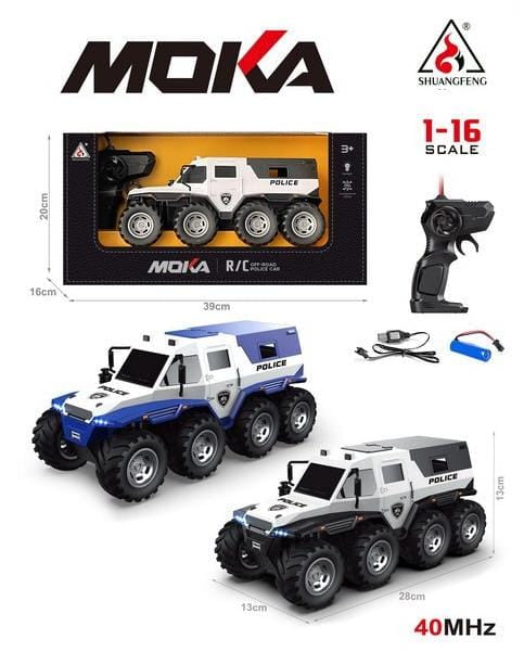 Remote-Controlled Police Moka Car