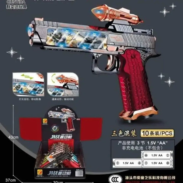 Light-Up Moving Image Gun Box