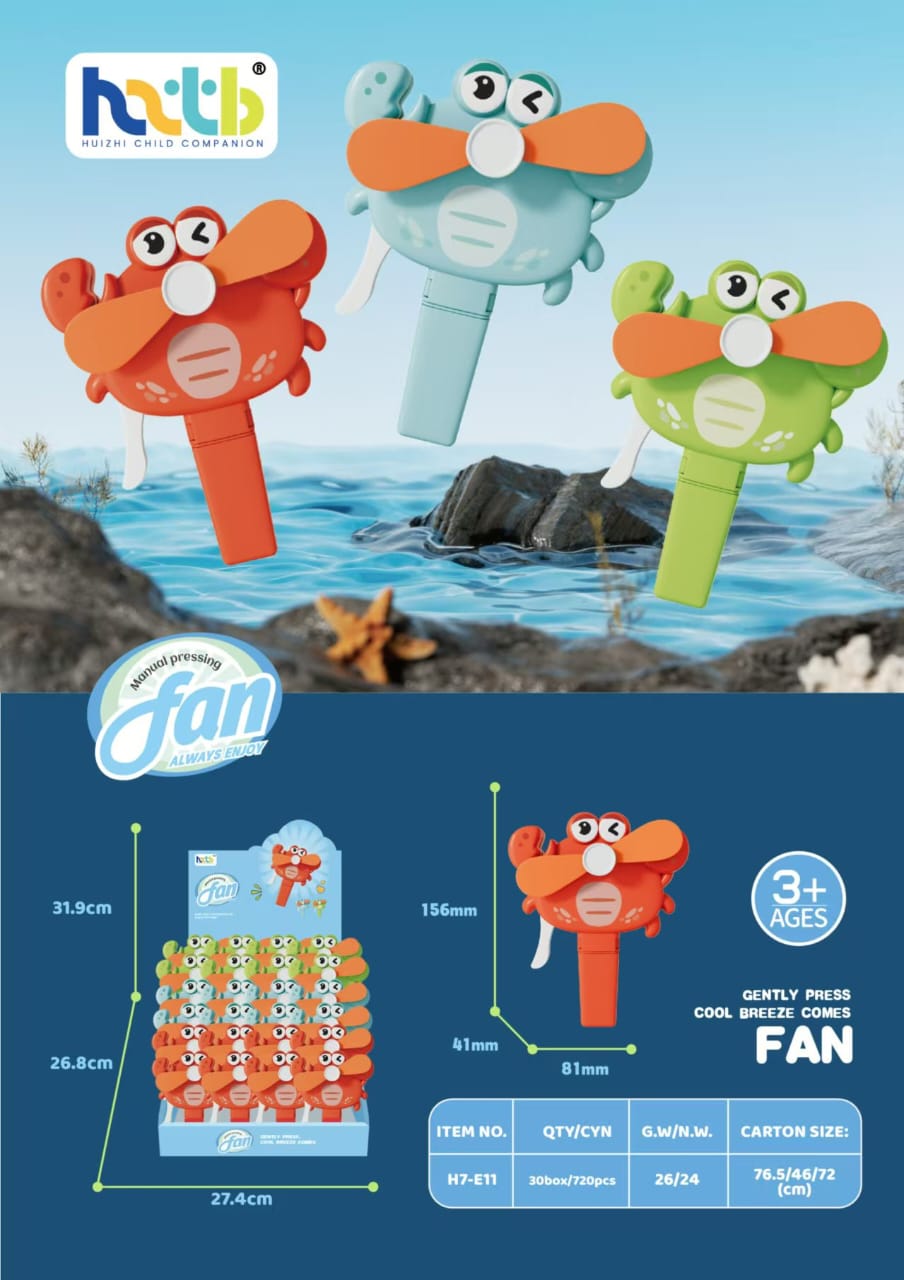 Popsicle Whirl Bubble Fan – Cool Treats, Cooler Breeze!