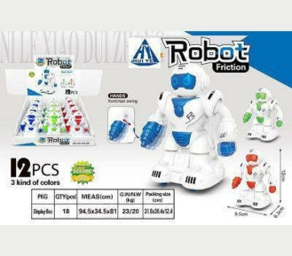 Friction Robot White Toy Box