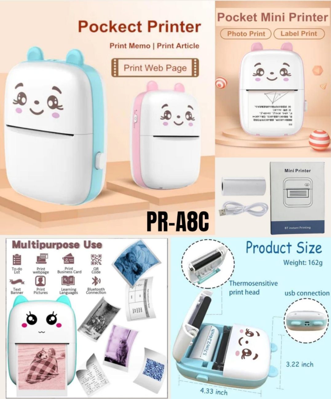 Portable Mini Bluetooth Printer – Compact pocket printer for photos, documents, and labels. Shop at one of the best online toy stores and best online toy shops. Find low price toys online at the best websites to buy toys.