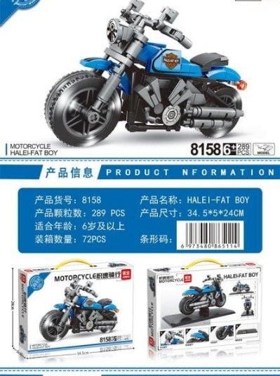 BLOCKS MOTORCYCLE BLUE