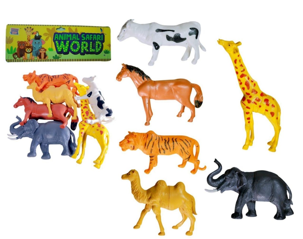 BIG WILD ANIMALS 6 PCS