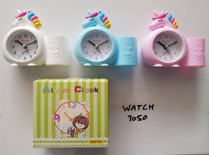 UNICORN ALARM CLOCK WITH PENCIL STAND