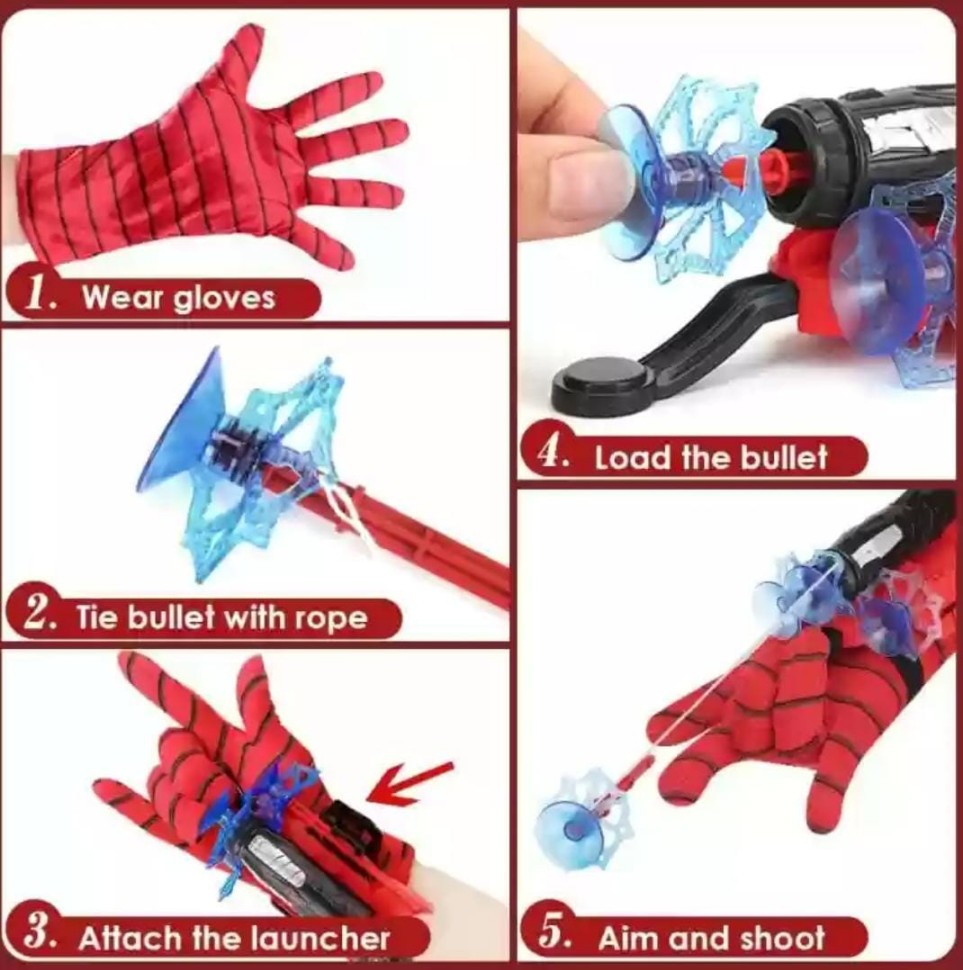 SPIDER-WEB WRIST LAUNCHER