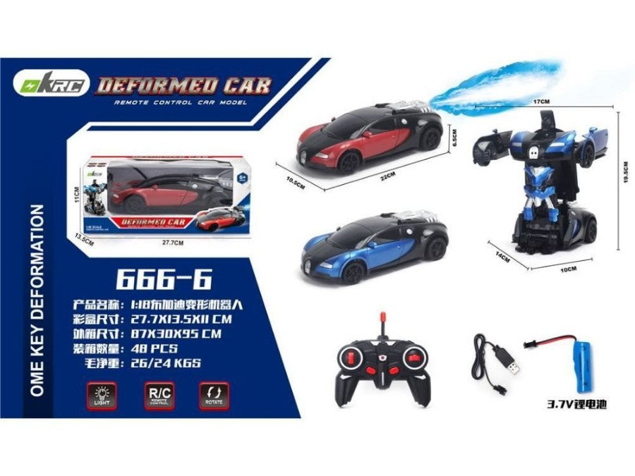 ONE KEY DEFORMATION REMOTE CAR