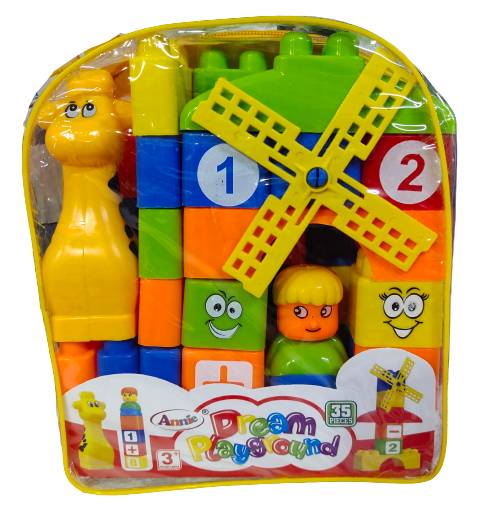 "Dream Playground Block Set – 35-Piece Building Toy Kit"