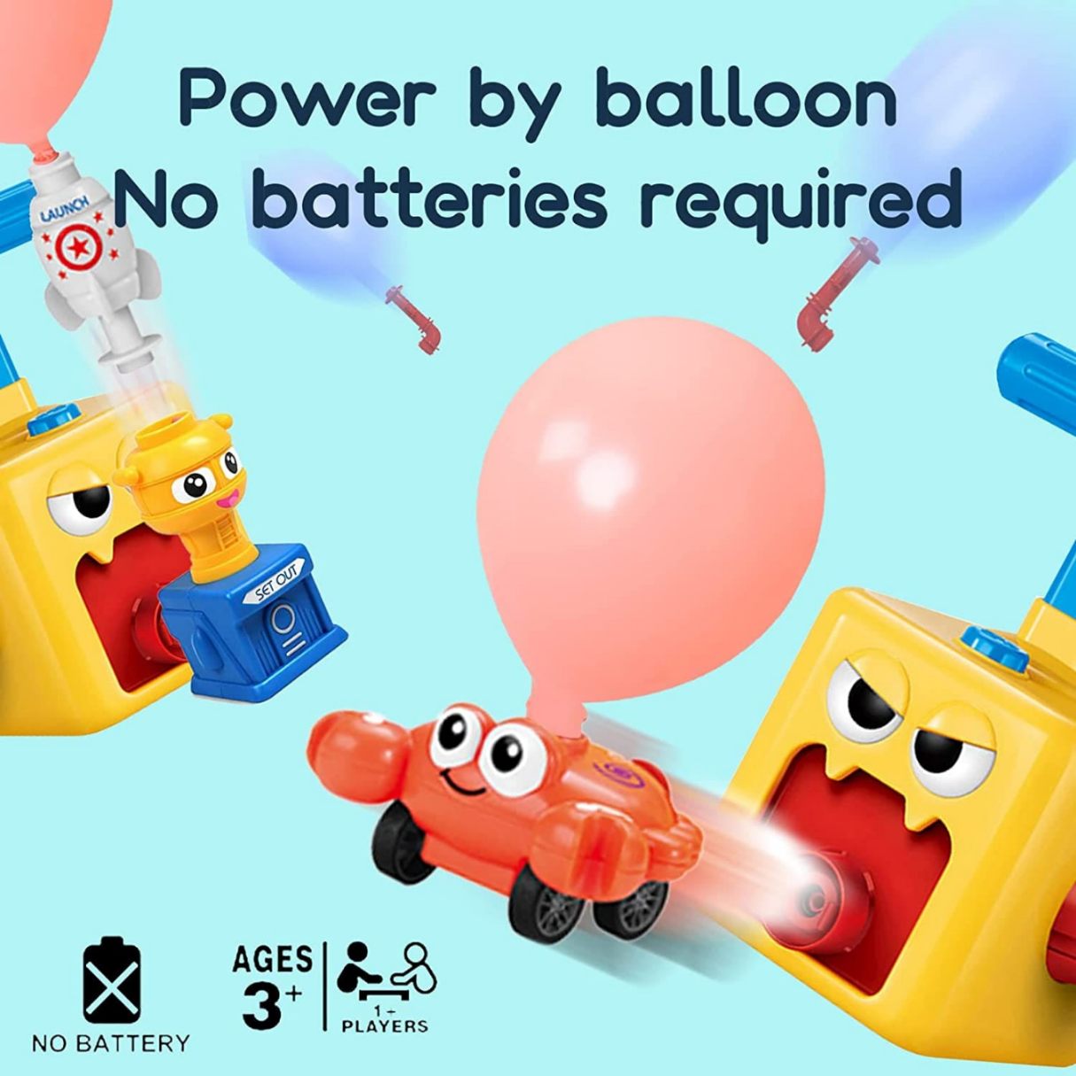 SMALL CARTOON BALLOON CAR