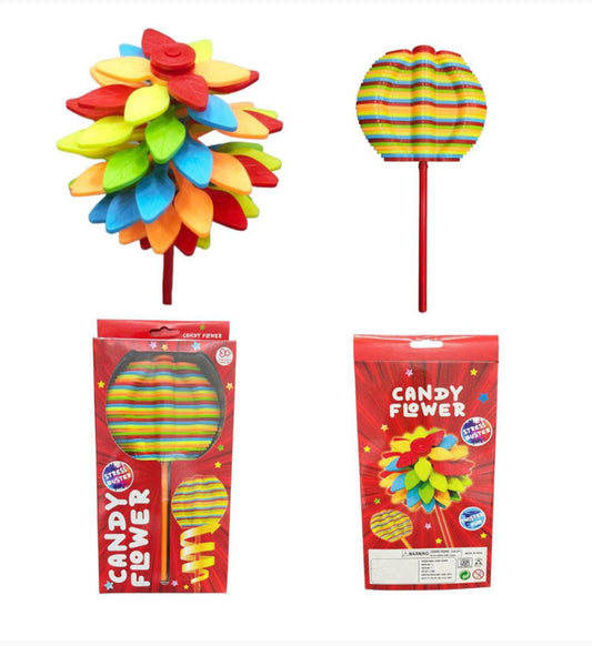 Candy Flower Stress Buster – Colorful Pop-Up Bloom Toy for Kids (Ages 3+)