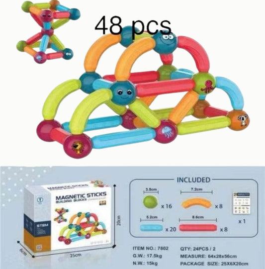 52 PCS MAGNETIC STICK BLOCKS